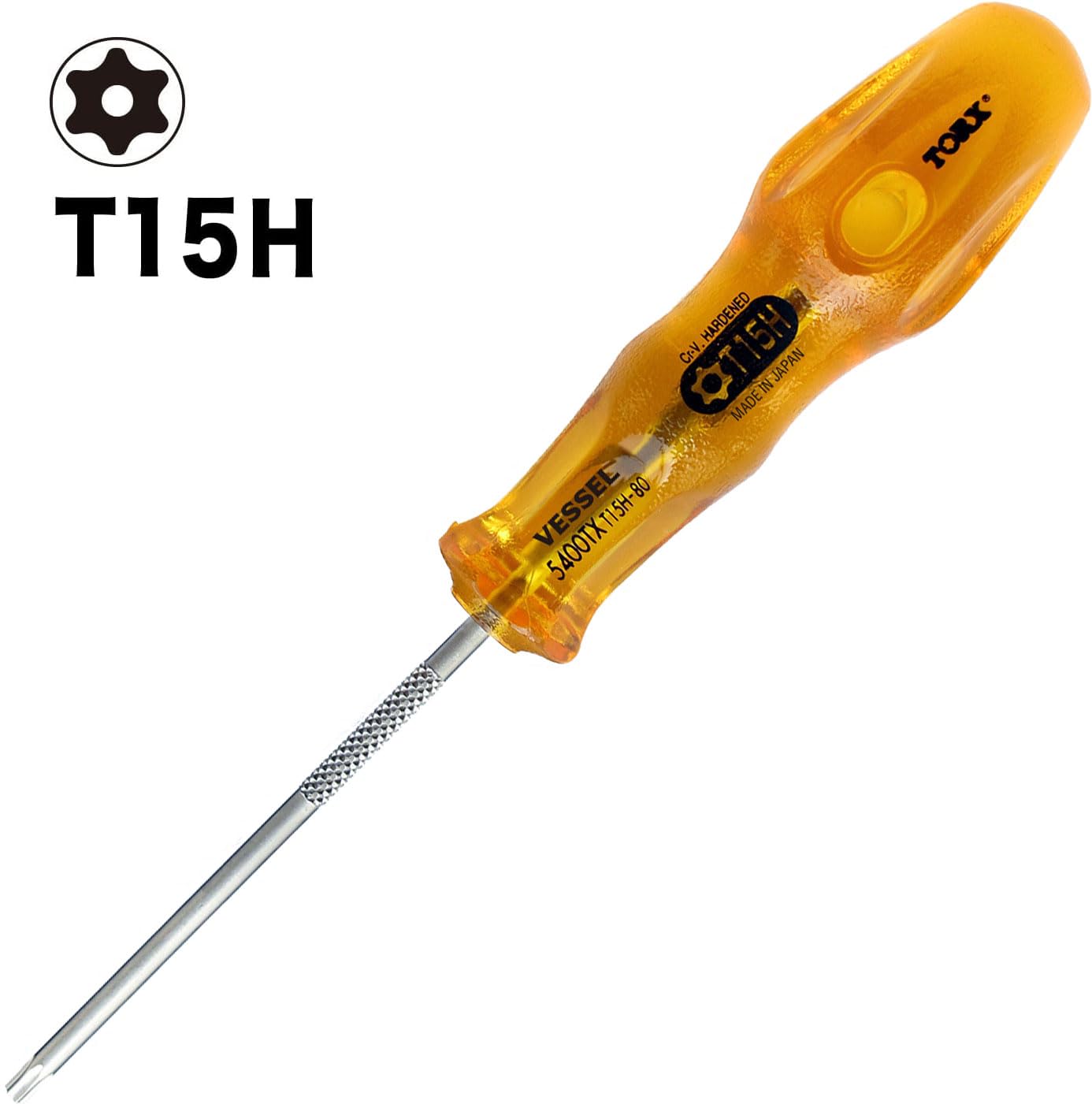 베셀 파워그립 5400TX T15H 80mm 별 드라이버 보안용 이미지 3