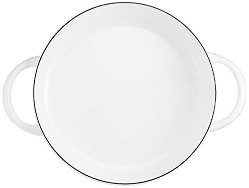 노다호로 루크 캐세롤 LK-25S 25cm 얕은형 법랑 양수냄비 가스IH겸용 이미지 3