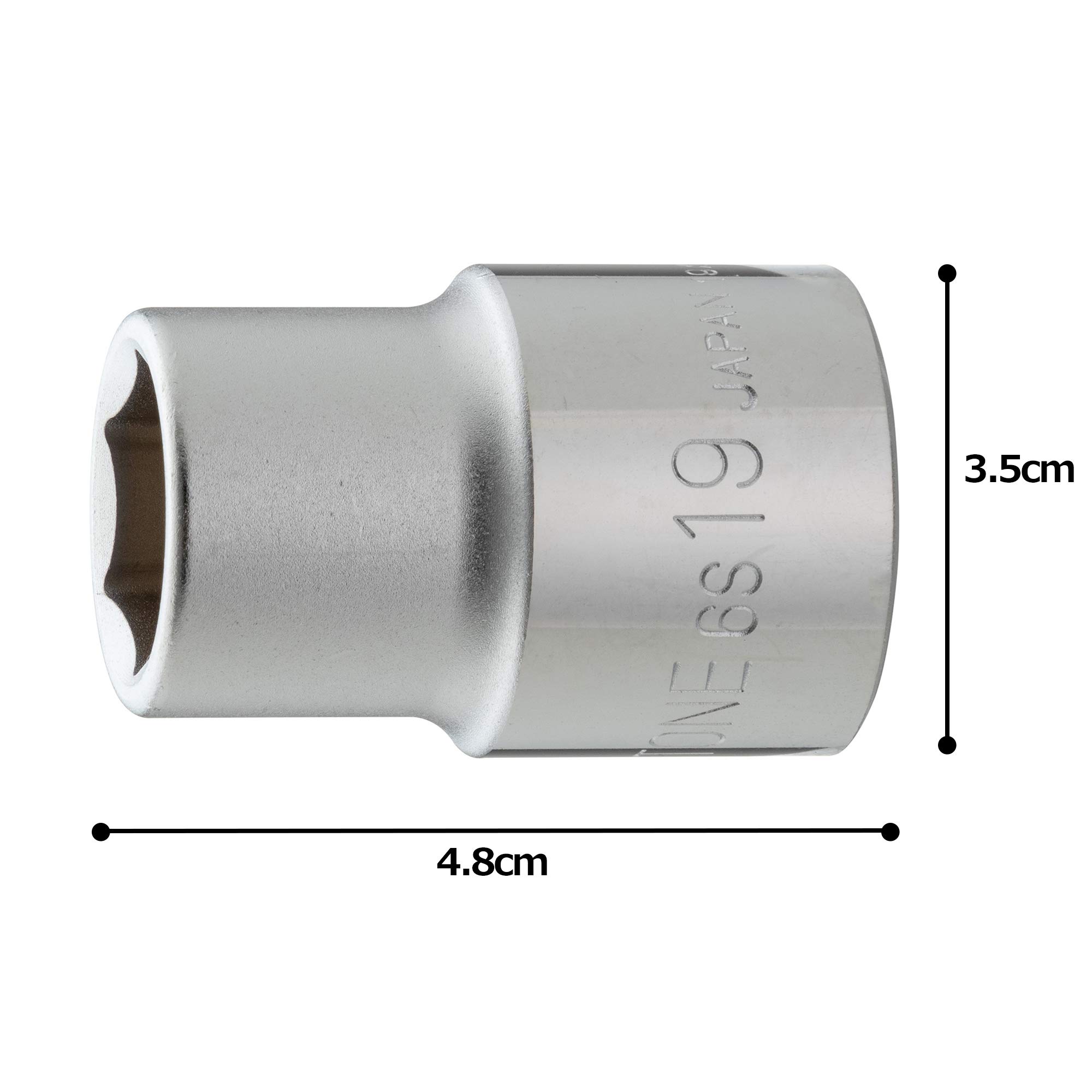 토네 6S-19 6각 소켓 19.0mm 19mm 이미지 5