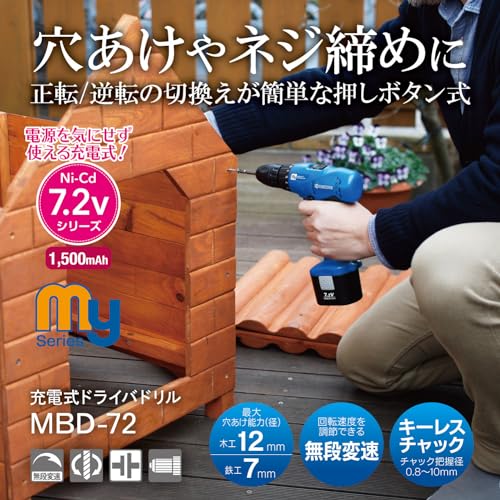 교세라 MBD-72 블루 7.2V 충전 드라이버 드릴 이미지 2
