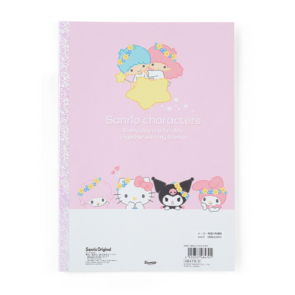 산리오 산리오캐릭터즈 자유노트 484792 17.8x25.2cm 학습용 Pack of 이미지 2