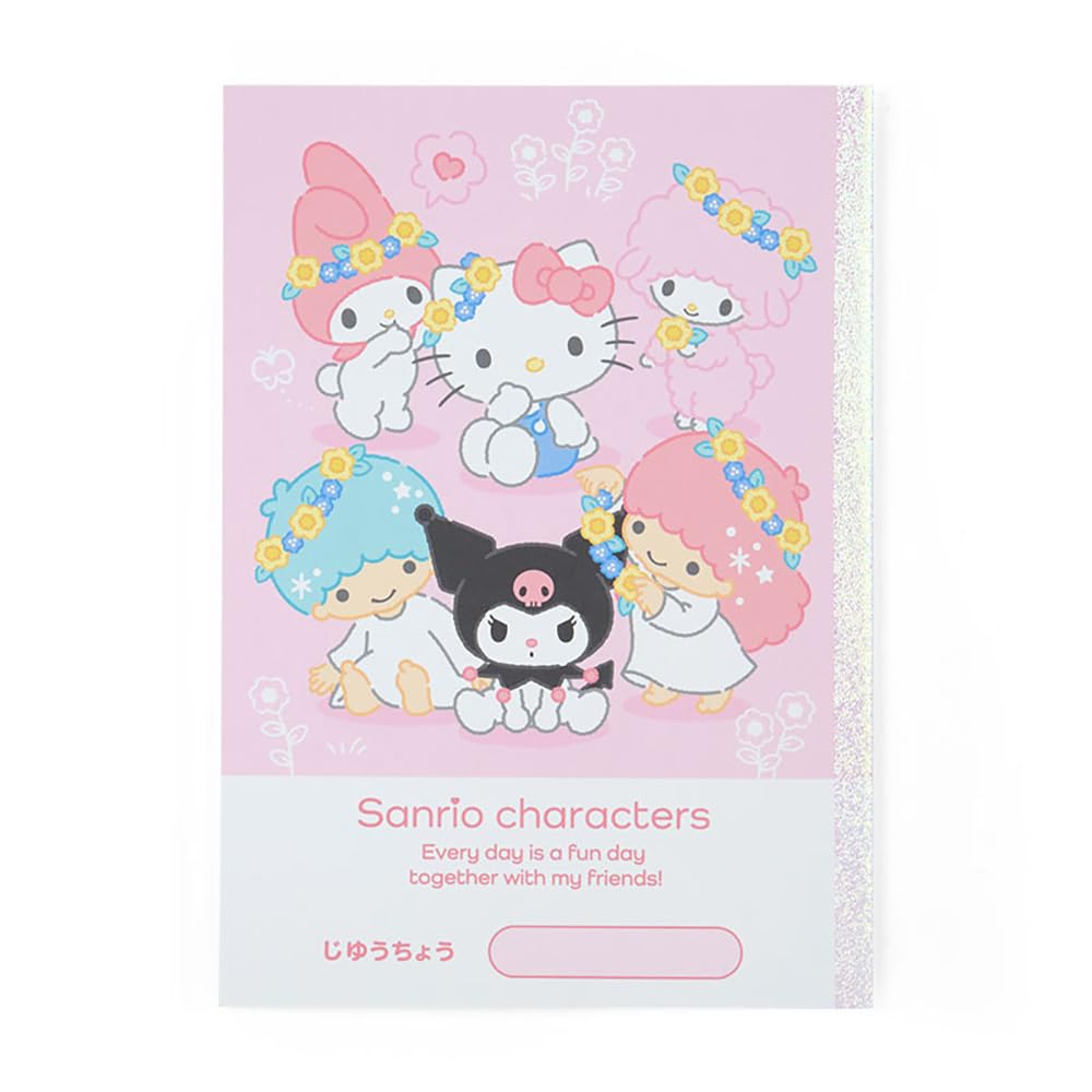 산리오 산리오캐릭터즈 자유노트 484792 17.8x25.2cm 학습용 Pack of