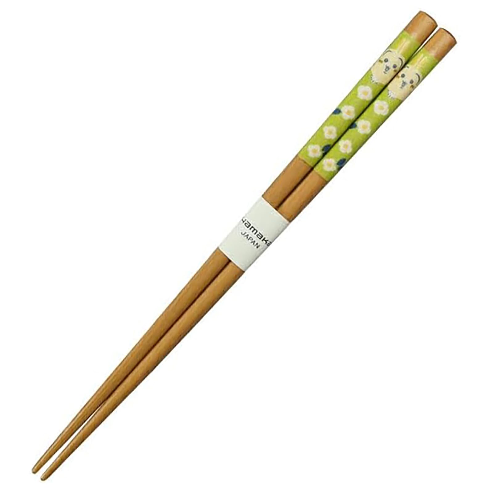 야마카 치이카와 플라워가든 우사기 CKW23-840 21cm 천연 나무 젓가락