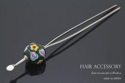 소우비엔 옥비녀 심록 꽃 하트 kaz5090s 머리장식 헤어 액세서리 이미지 3