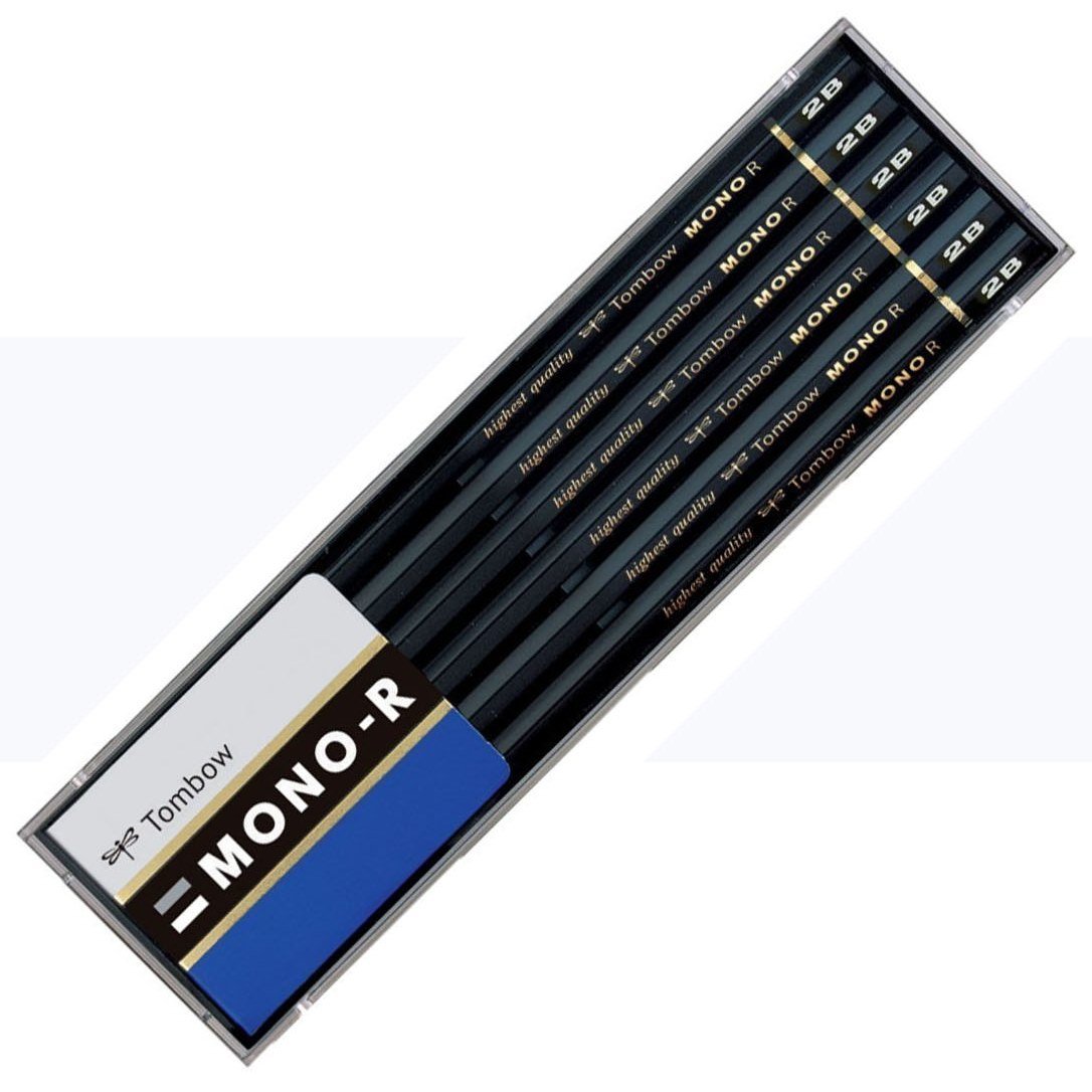 톰보 모노R 2B MONO-R2B 연필 12자루 플라스틱 케이스