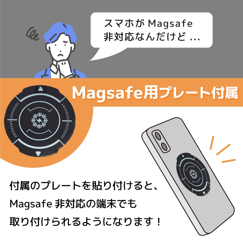 산코 THANKO 차량용 펠티어 쿨링 MagSafe 거치대 CMFH25CBK 이미지 8