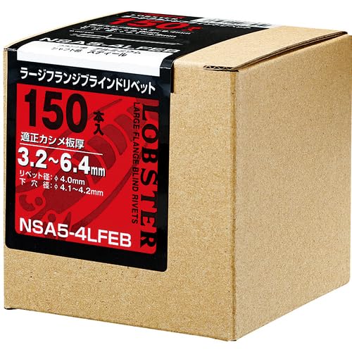 롭텍스 NSA68LFEB 100개입 라지 플랜지 블라인드 리벳 이미지 5