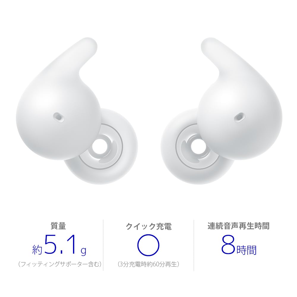소니 LinkBuds 링크버즈 오픈 화이트 WF-L910 오픈형 블루투스 이어폰 이미지 16