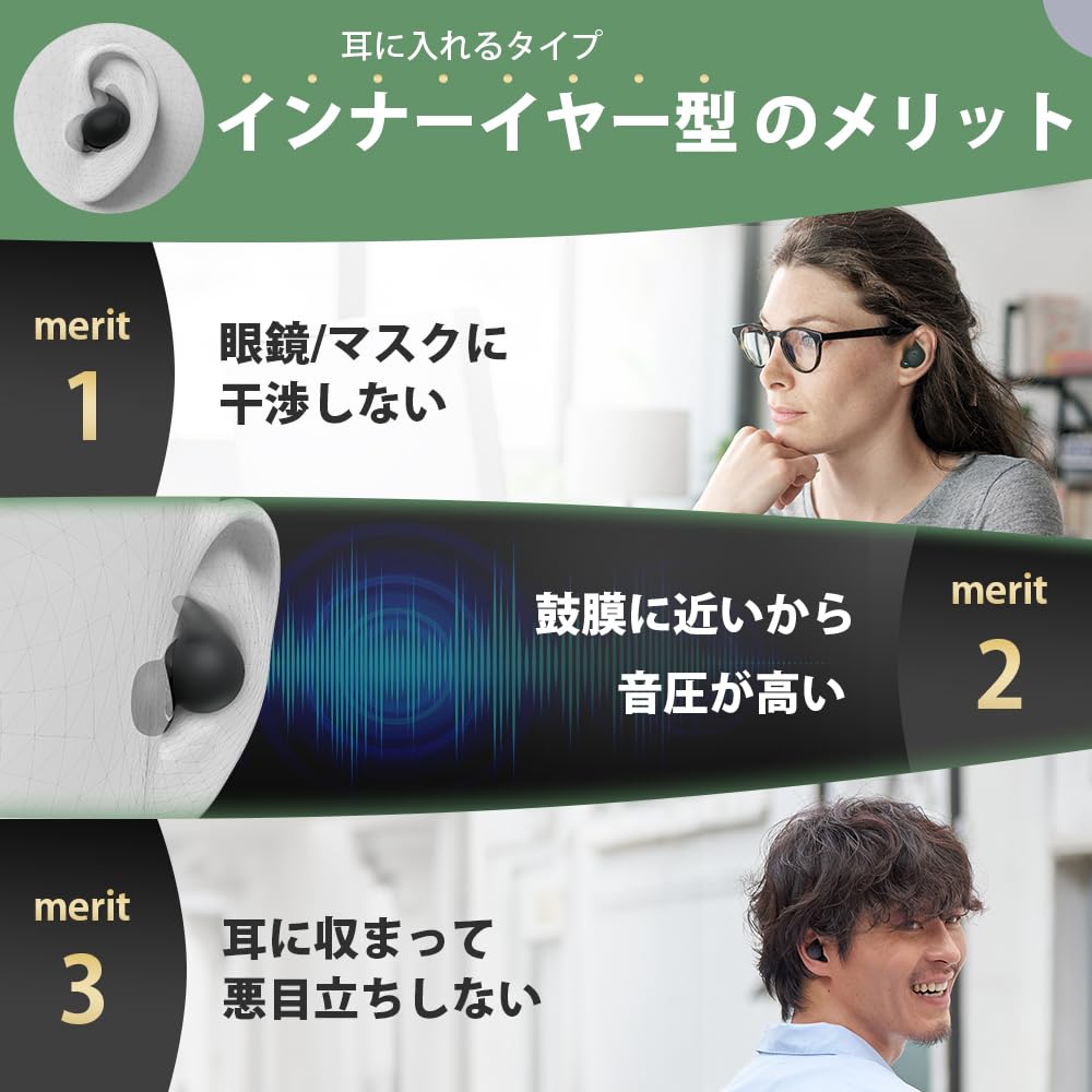소니 LinkBuds 링크버즈 오픈 화이트 WF-L910 오픈형 블루투스 이어폰 이미지 4