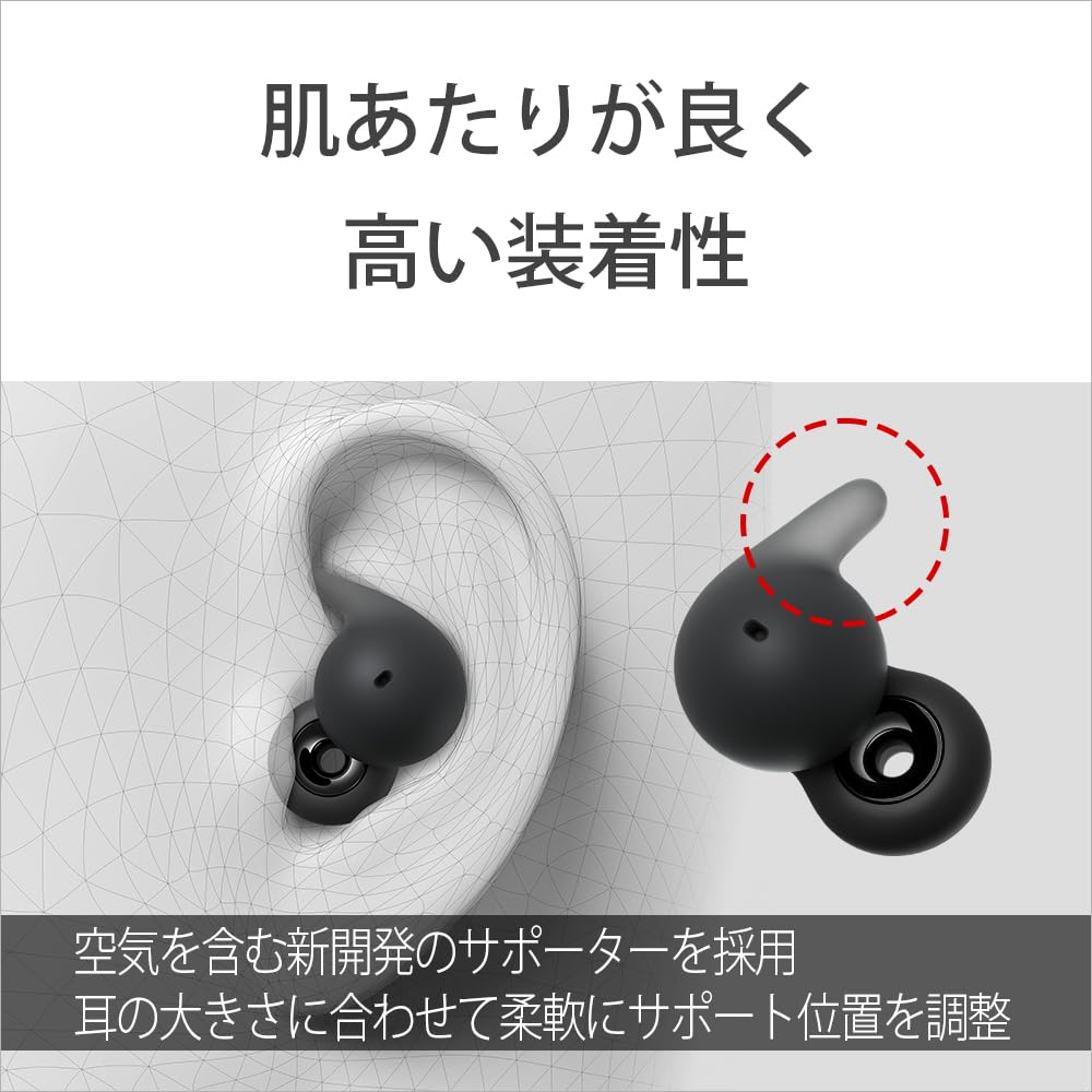소니 LinkBuds 링크버즈 오픈 화이트 WF-L910 오픈형 블루투스 이어폰 이미지 6