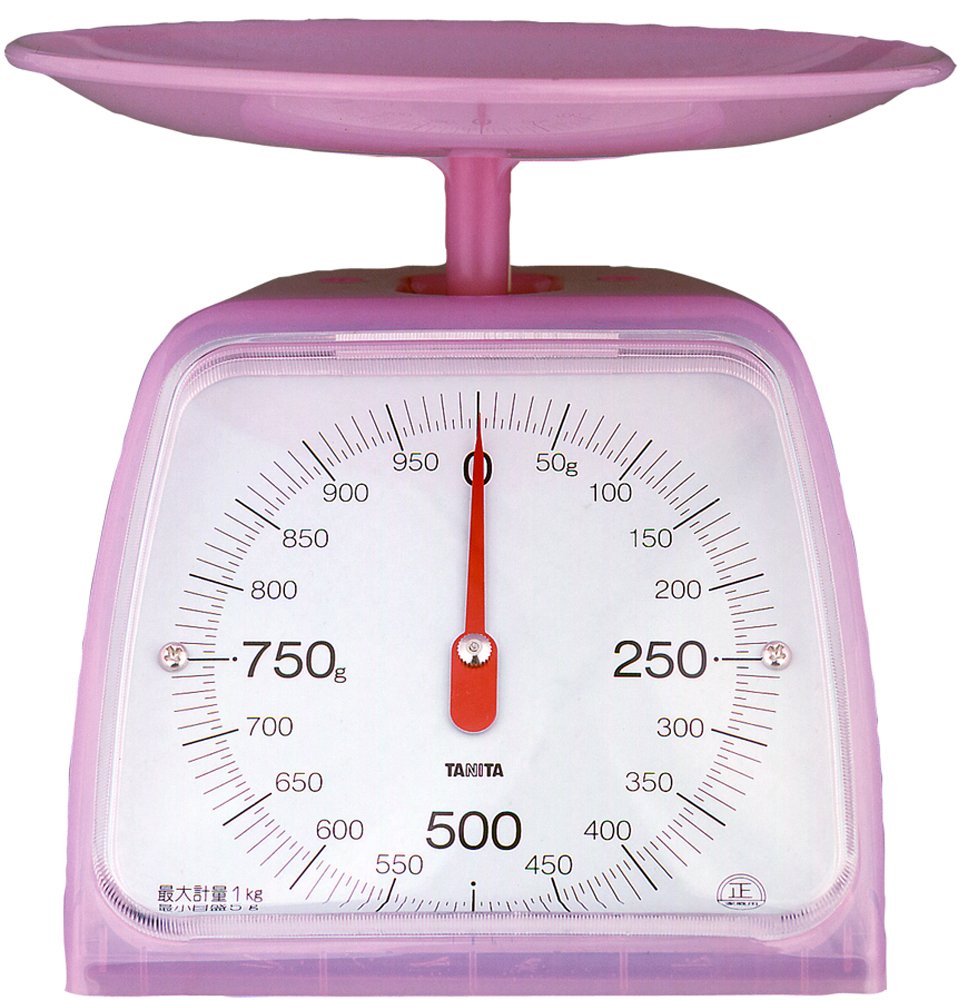 타니타 아날로그 KA-001 클리어핑크 1kg 주방저울 08 클리어 1kg 5g단위