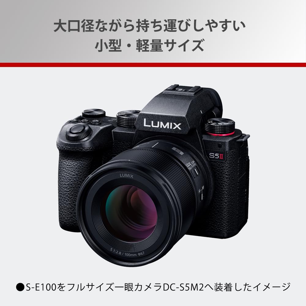 파나소닉 루믹스 S 100mm F2.8 매크로 단렌즈 S-E100 이미지 5