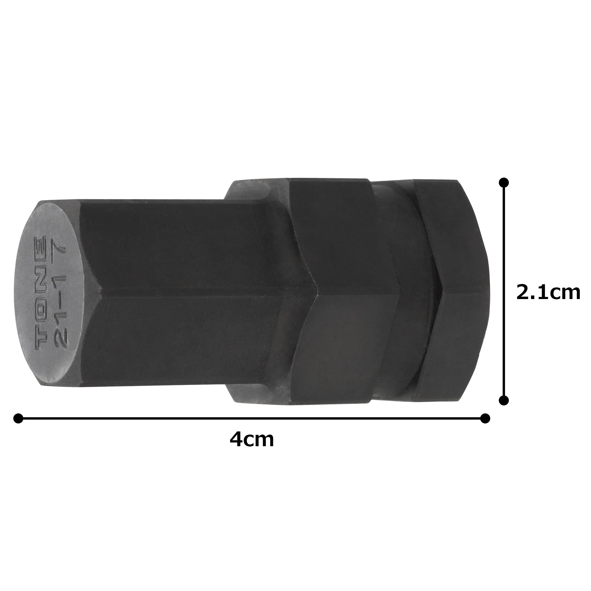 토네 BIT21-17 17mm 임팩트 육각 교체식 비트 이미지 4