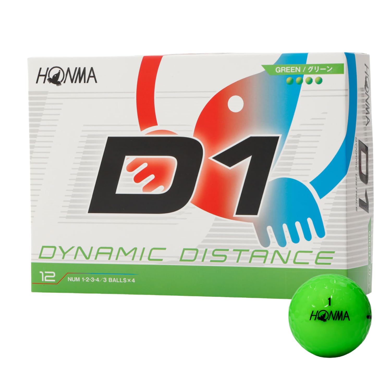 혼마 D1 2026 골프공 그린