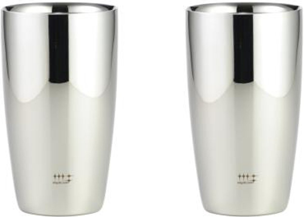 요시카와 미가키야 신디케이트 2중 맥주 텀블러 YJ1193 370ml 2개입
