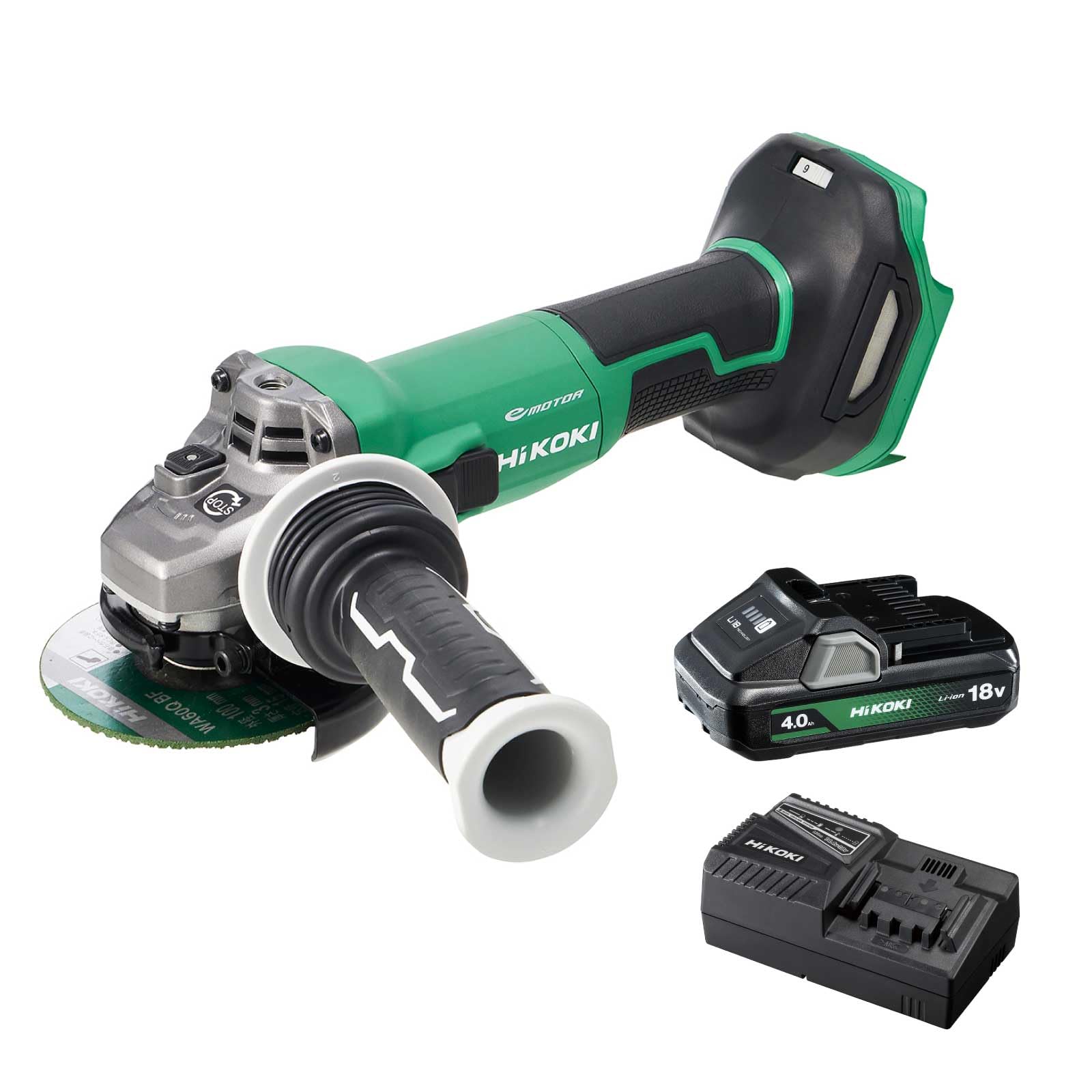 하이코키 G1810DB 100mm 충전 디스크그라인더 스타터킷 세트