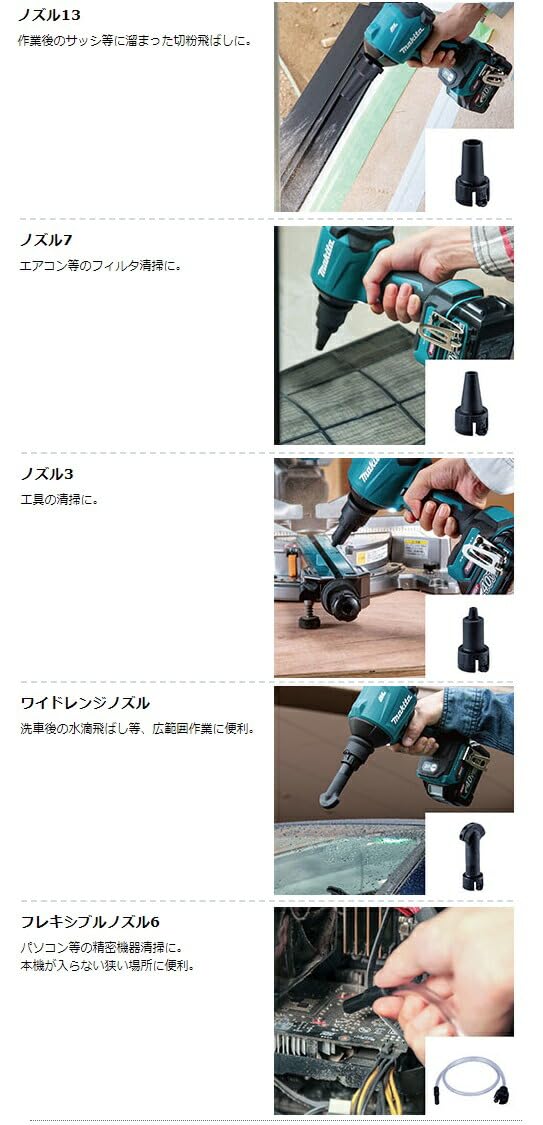 마키타 AS001GRD 40Vmax 충전식 에어 더스터 세트 이미지 1
