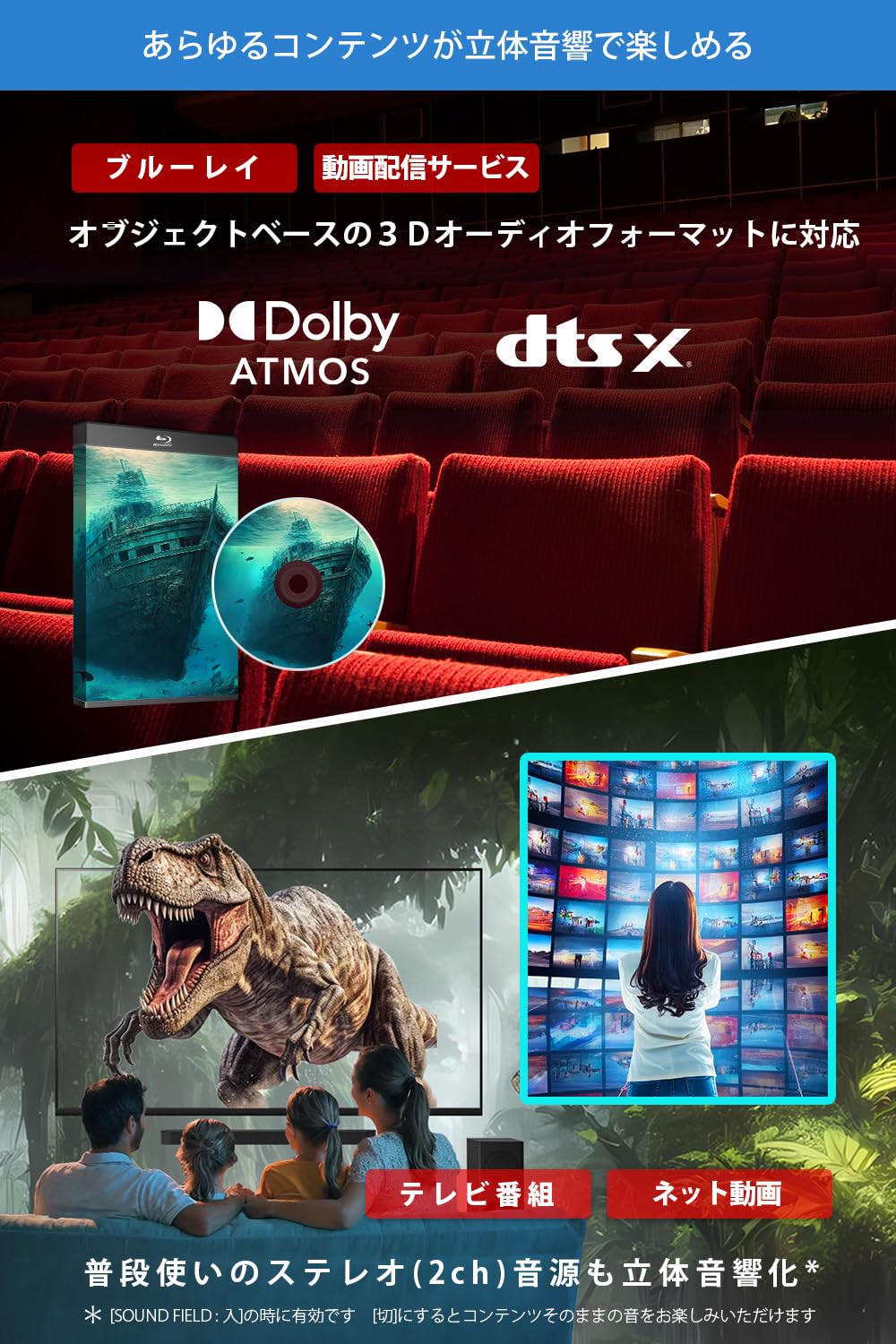 소니 BRAVIA Theatre Bar 6 HT-B600 3.1.2채널 사운드바 이미지 8