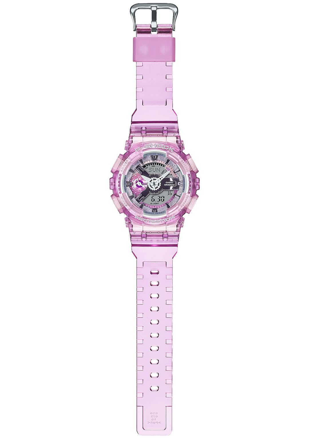 카시오 지샥 G-SHOCK S시리즈 GMA-S110VW-4AJF 베이직 웹한정:핑크스켈레톤 이미지 4
