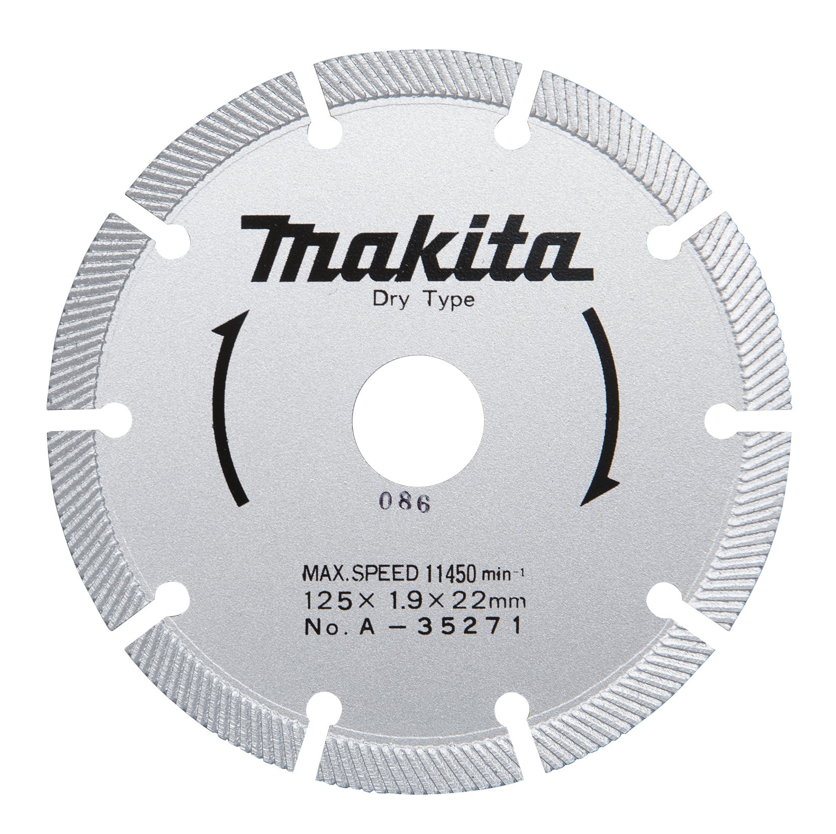 마키타 A-35271 125mm 다이아몬드 휠 파형세그먼트 이미지 1