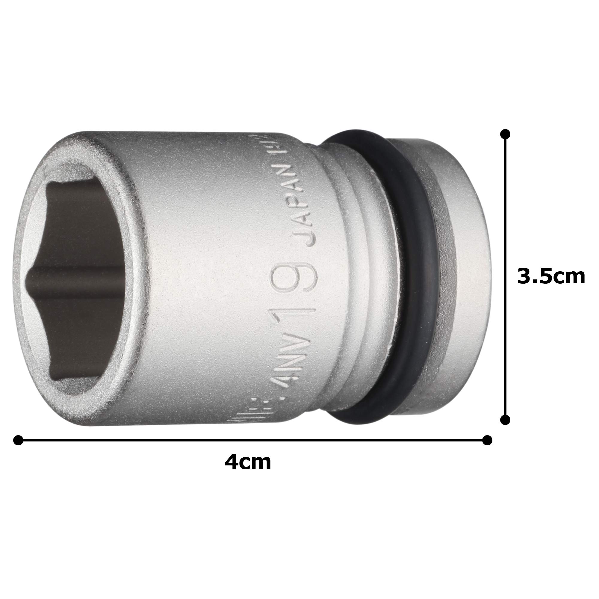 토네 4NV-19 임팩트 소켓 12.7mm 19mm 이미지 5
