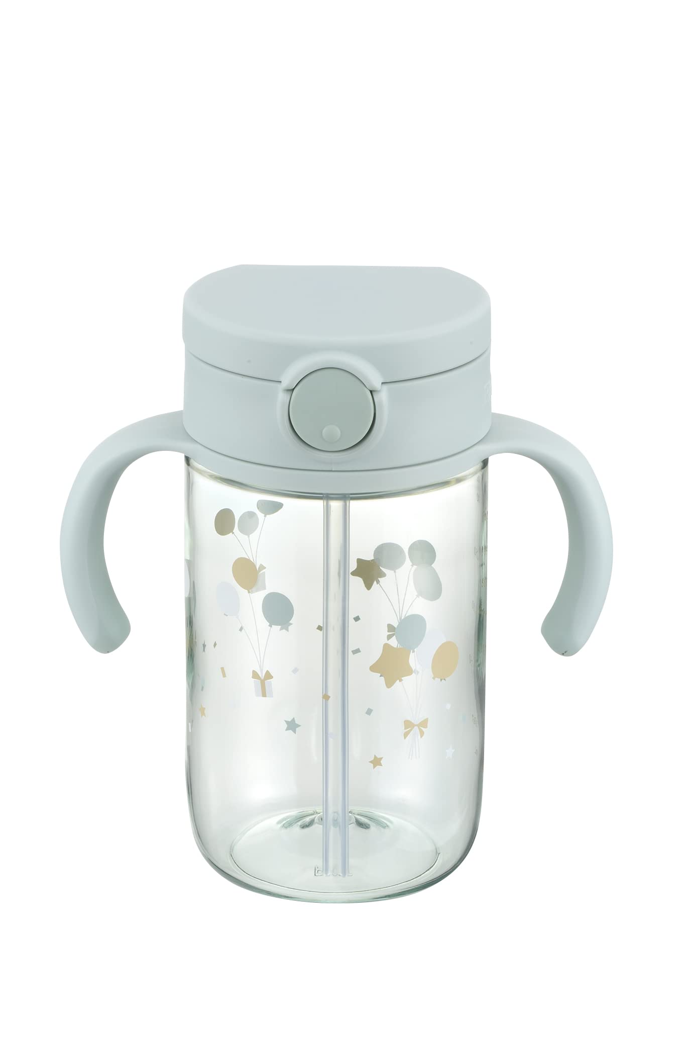 리첼 아쿠아라이트 외출용 빨대컵 라이트블루 320ml 샘방지 세척편한