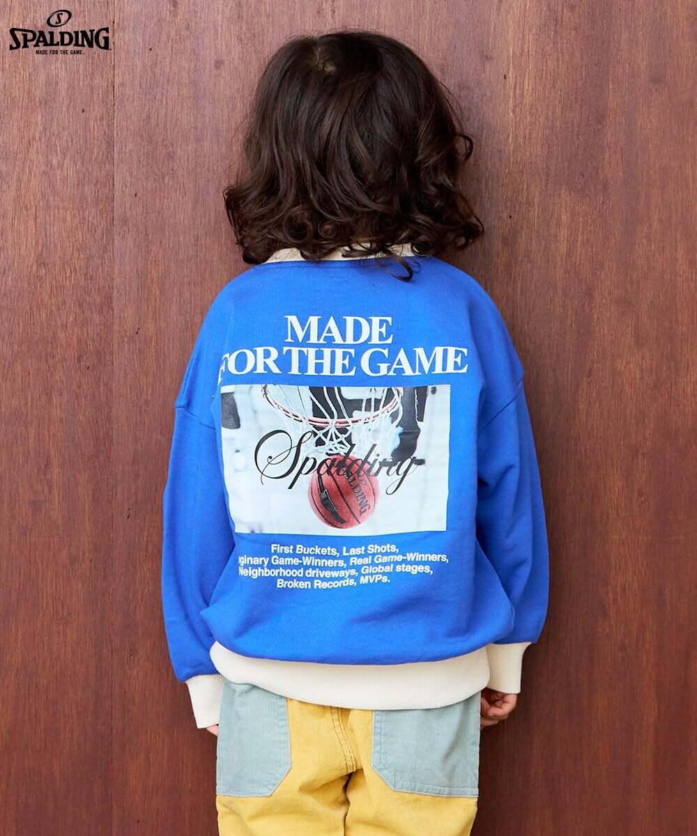 마키즈 스팔딩 맨투맨 별주 프린트 Ｃ２０블루 140 이미지 4