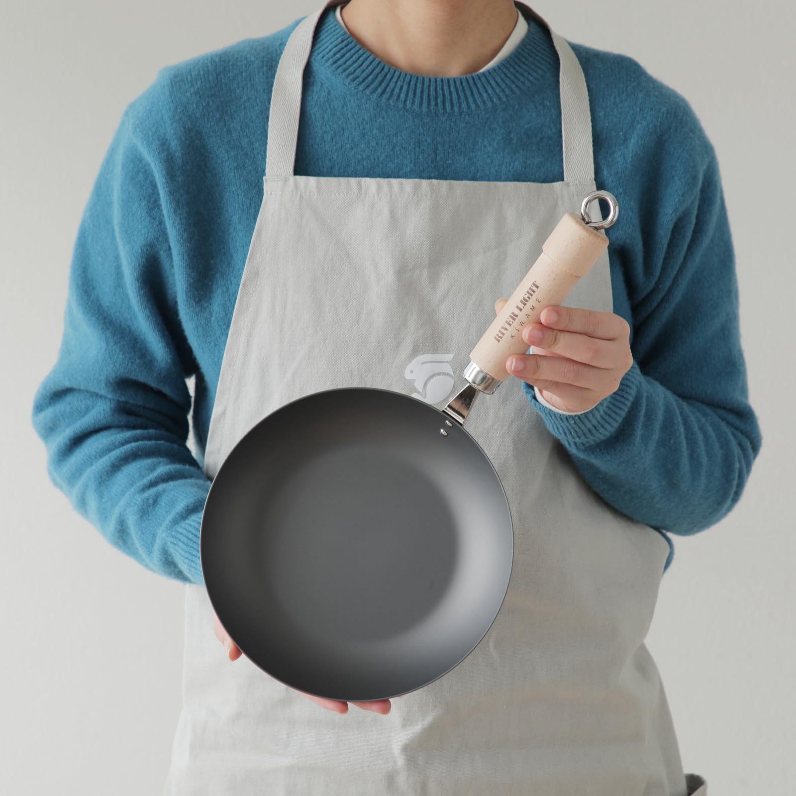 리버라이트 키와메 재팬 프라이팬 20cm 스테인리스 뚜껑 세트 이미지 5