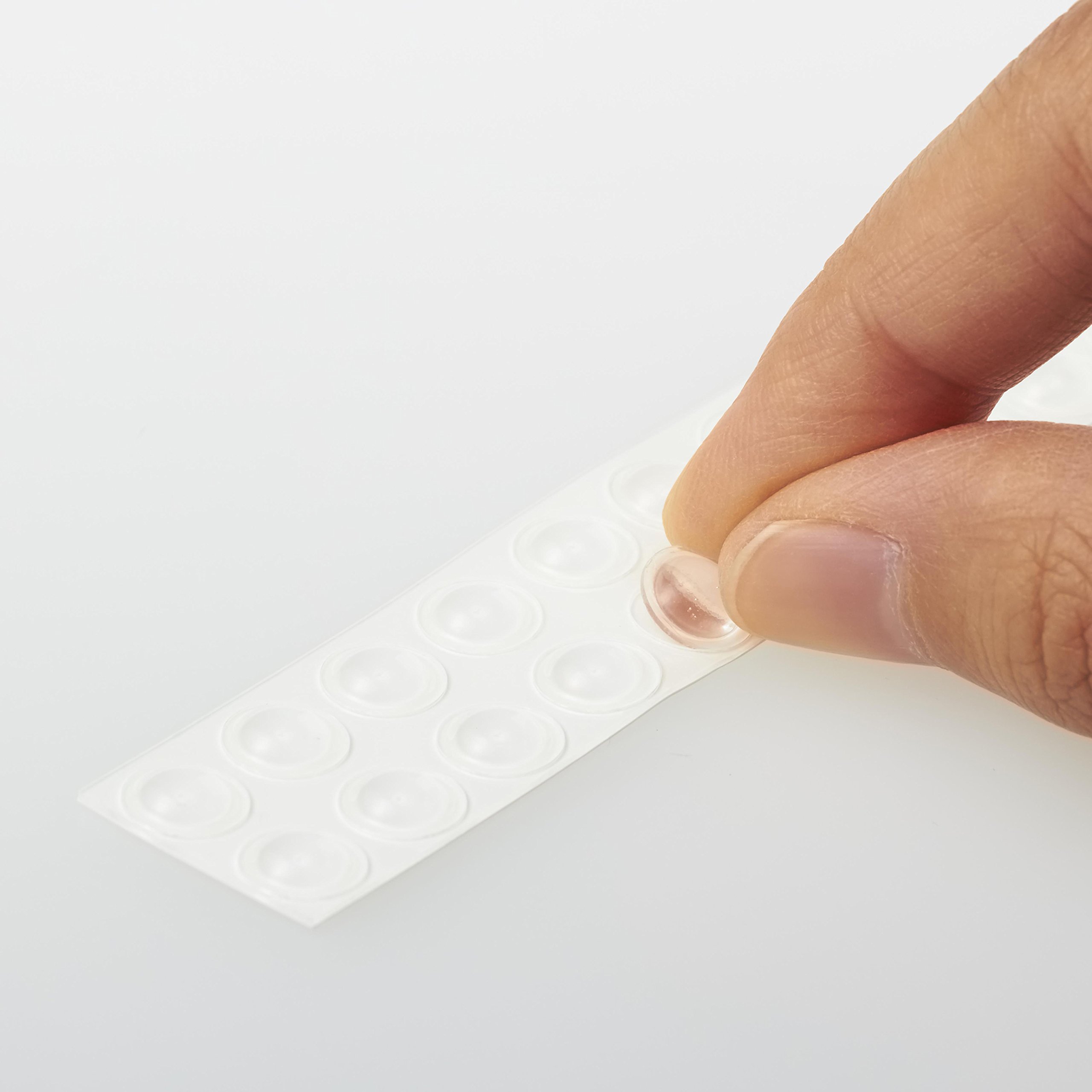 3M 탈부착가능 쿠션고무 사다리꼴 CR-202 8x2mm 무색 지름 8mm 높이 2mm 이미지 2