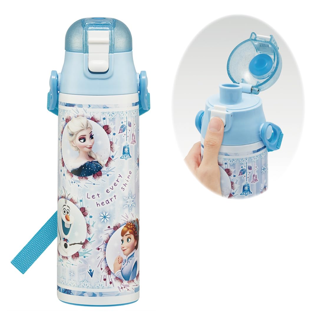 스케이터 SDC6N-A 580ml 겨울왕국 어린이 스테인리스 물통 직음용 보냉