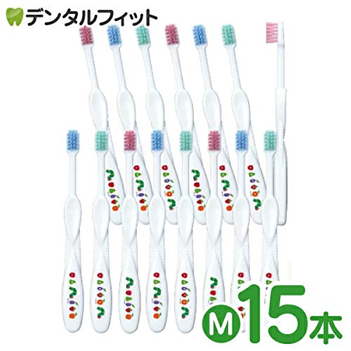 Ci메디컬 키즈 에릭칼 배고픈애벌레 칫솔 M 보통 15입 이미지 2