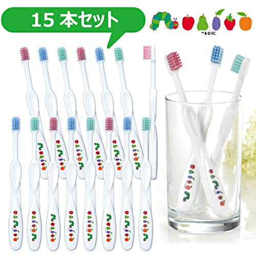 Ci메디컬 키즈 에릭칼 배고픈애벌레 칫솔 M 보통 15입 이미지 3