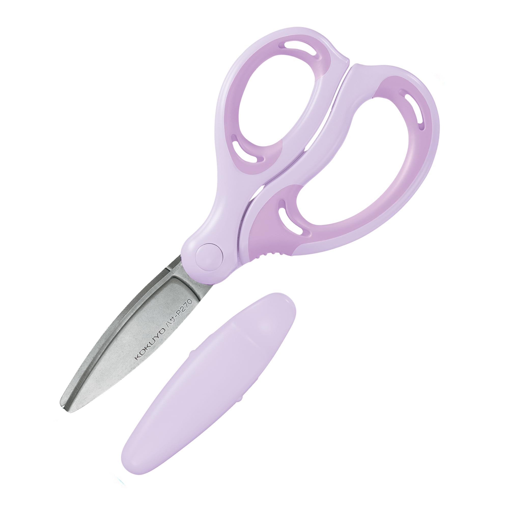 코쿠요 에어로핏 사쿠사 어린이 가위 AM하사-P270LV 라벤더 이미지 1