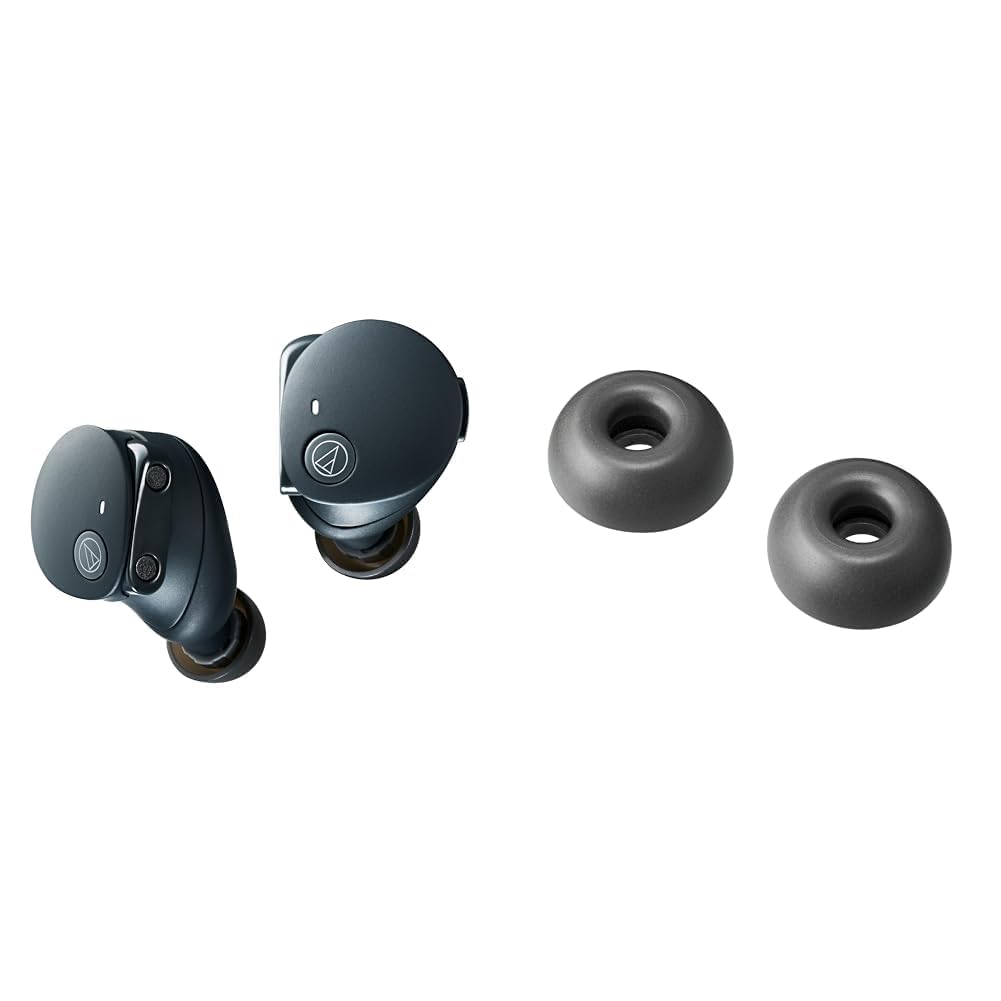 오디오테크니카 솔리드베이스 블랙 ATH-CKS50TW2 L사이즈 이어폰 세트