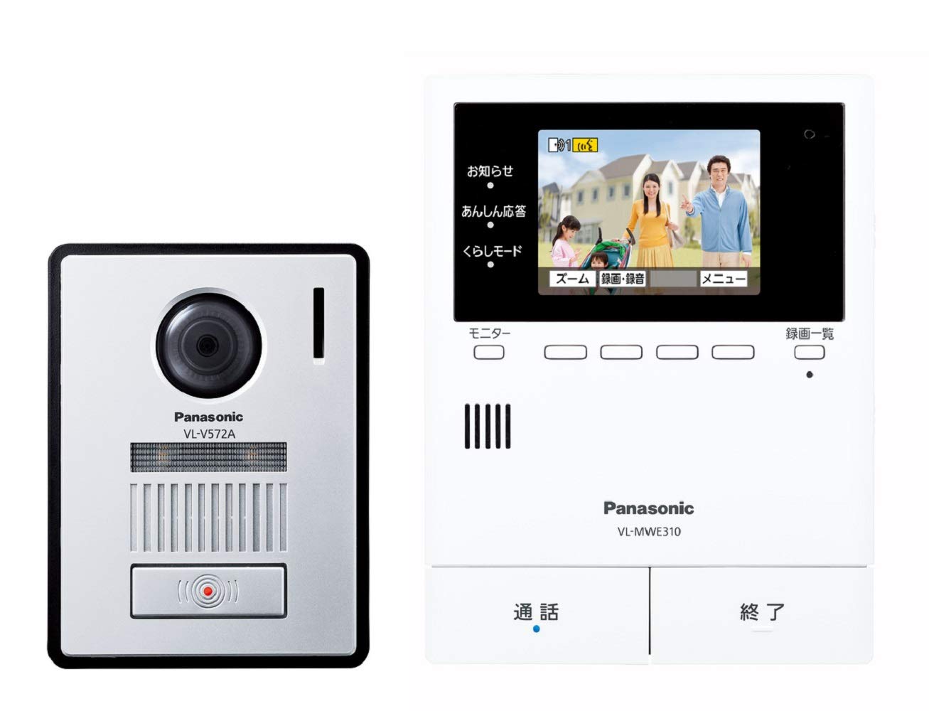 파나소닉 VL-SVE310KF 광각 현관 도어폰 3.5인치 모니터 택배함 연동 가능 단품 1