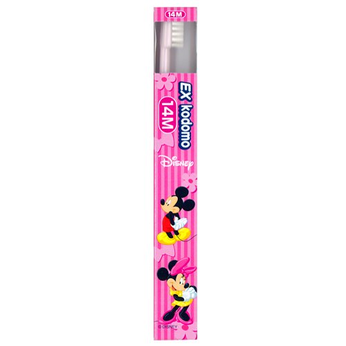라이온 EX kodomo 코도모 디즈니 핑크 14M 1입 칫솔
