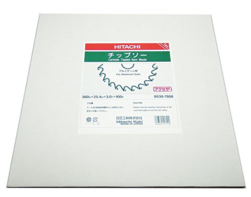 하이코키 0030-7858 380mm 100날 알루미늄 샷시용 팁톱날 이미지 2