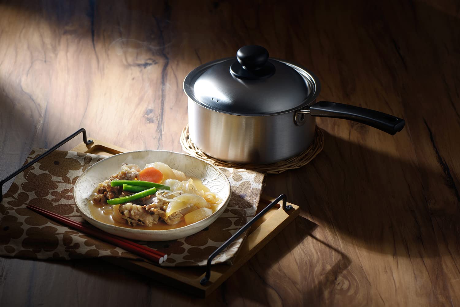 요시카와 COOK EASY SJ3320 18cm 편수냄비 실버 IH겸용 편수냄비 18cm 이미지 6
