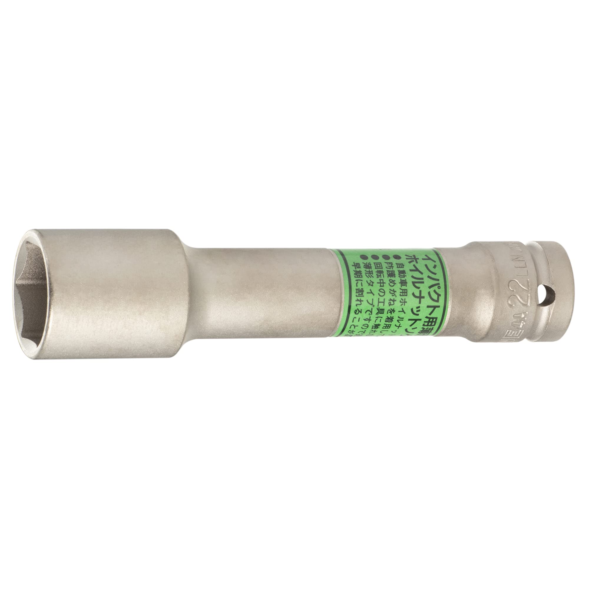토네 임팩트용 박형 롱 휠너트 소켓 그린 HP4A-22LLN 22mm 이미지 1