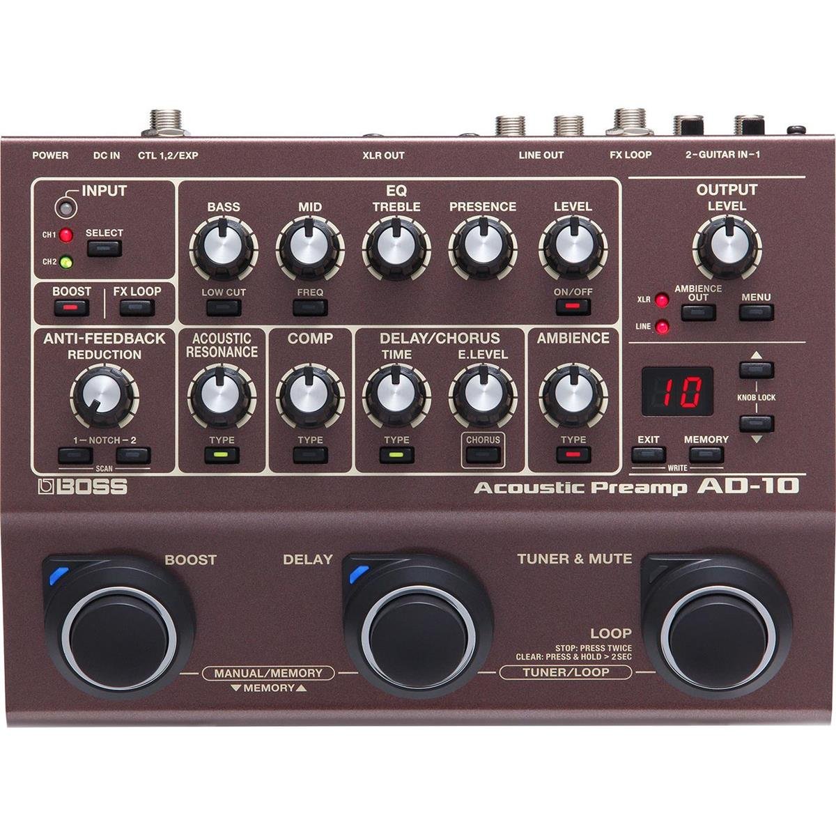 보스 AD-10 어쿠스틱 프리앰프