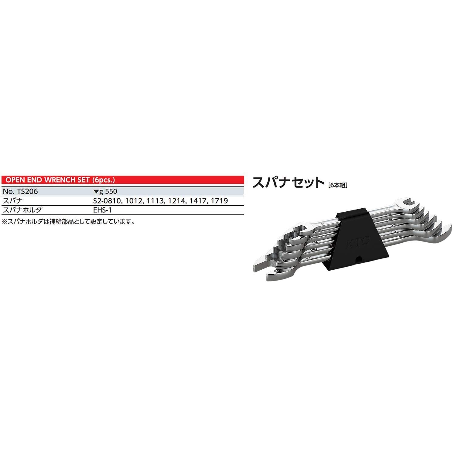 KTC TS206 스패너 세트 6종 이미지 2