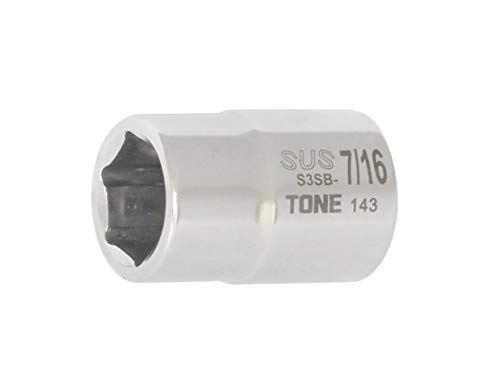 토네 S3SB-14 7/16인치 SUS 6각 소켓 9.5mm 이미지 2