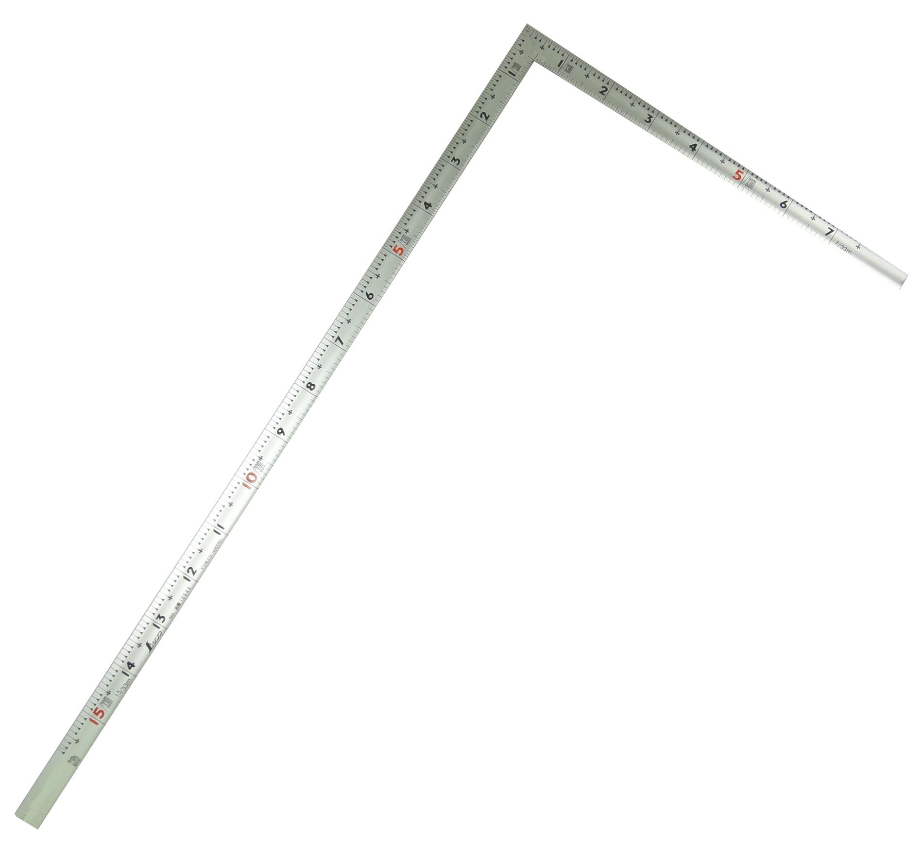 신와 실버 1자5치 50cm 직각자 병용눈금 10644