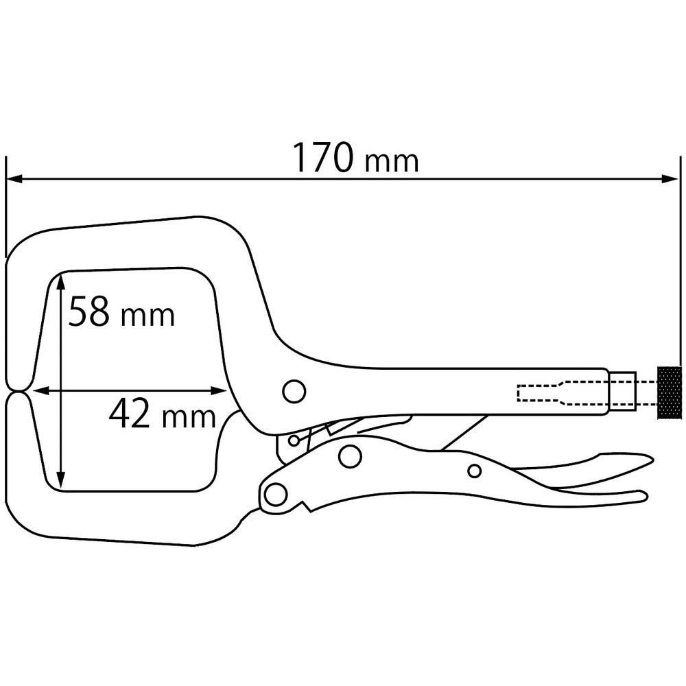 롭텍스 VC150N 150mm 바이스 플라이어 이미지 4