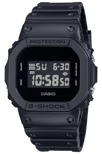 카시오 지샥 DW-5600UBB-1JF 올블랙 아날로그 디지털 손목시계 이미지 2