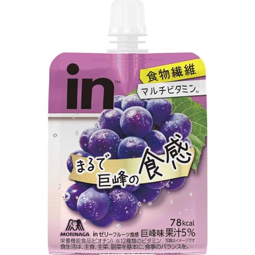 모리나가 인젤리 과일식감 거봉 150g 에너지젤 6개입 이미지 2