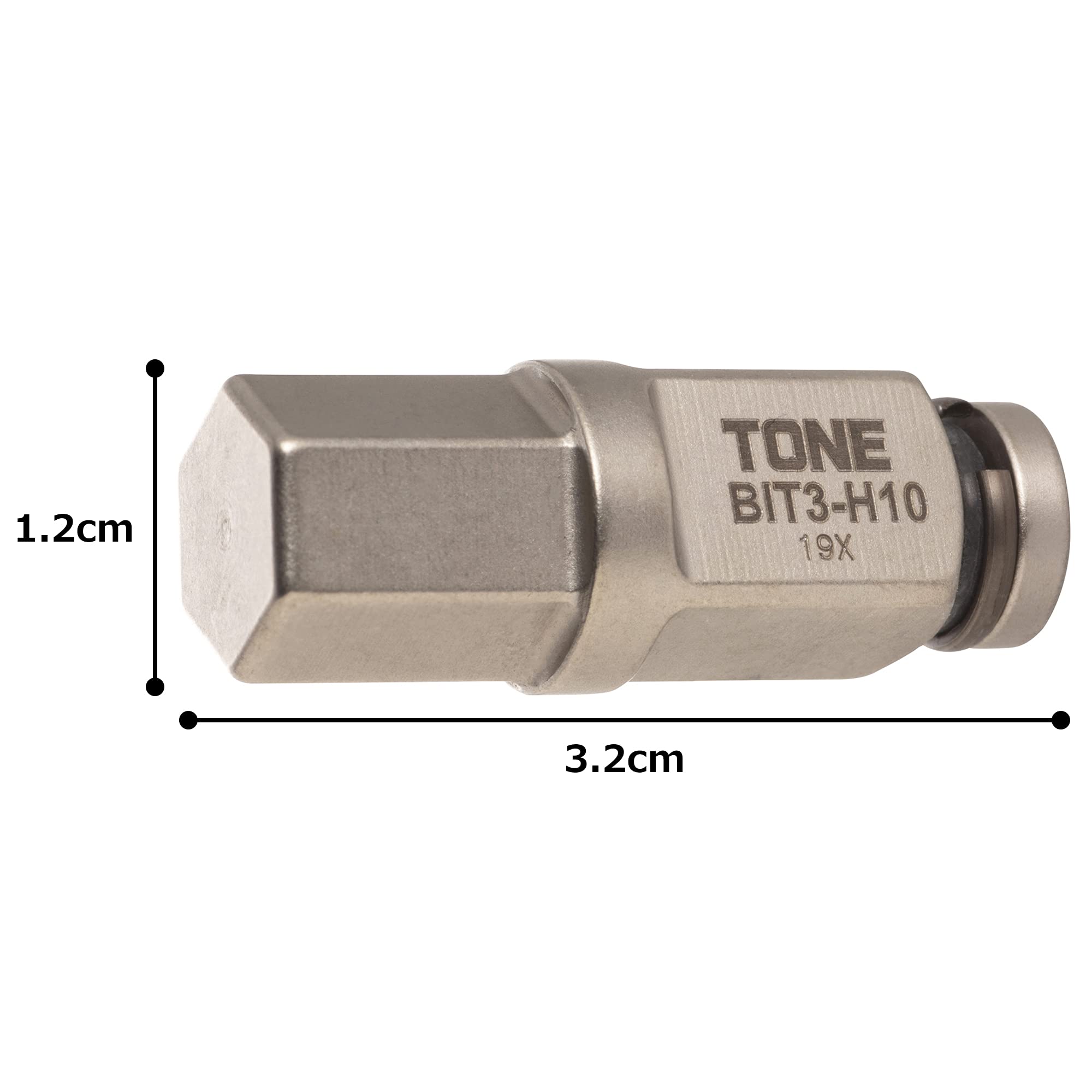 토네 BIT3-H10 10mm 육각 비트 이미지 4