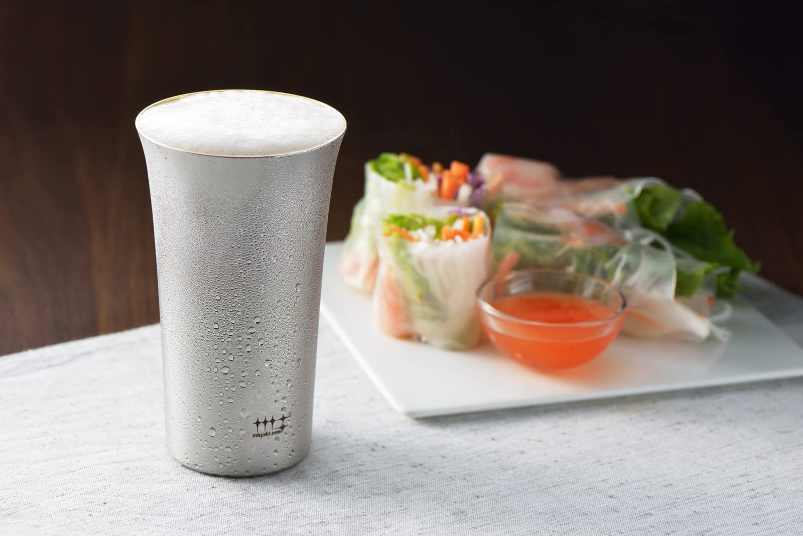 요시카와 미가키야 신디케이트 한입 맥주잔 190ml 1P 한입 맥주 내면 금도금 이미지 2