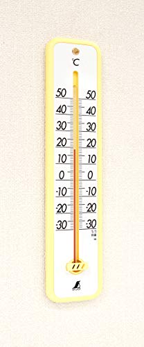 신와 플라스틱 온도계 옐로우 30cm 48362 이미지 4