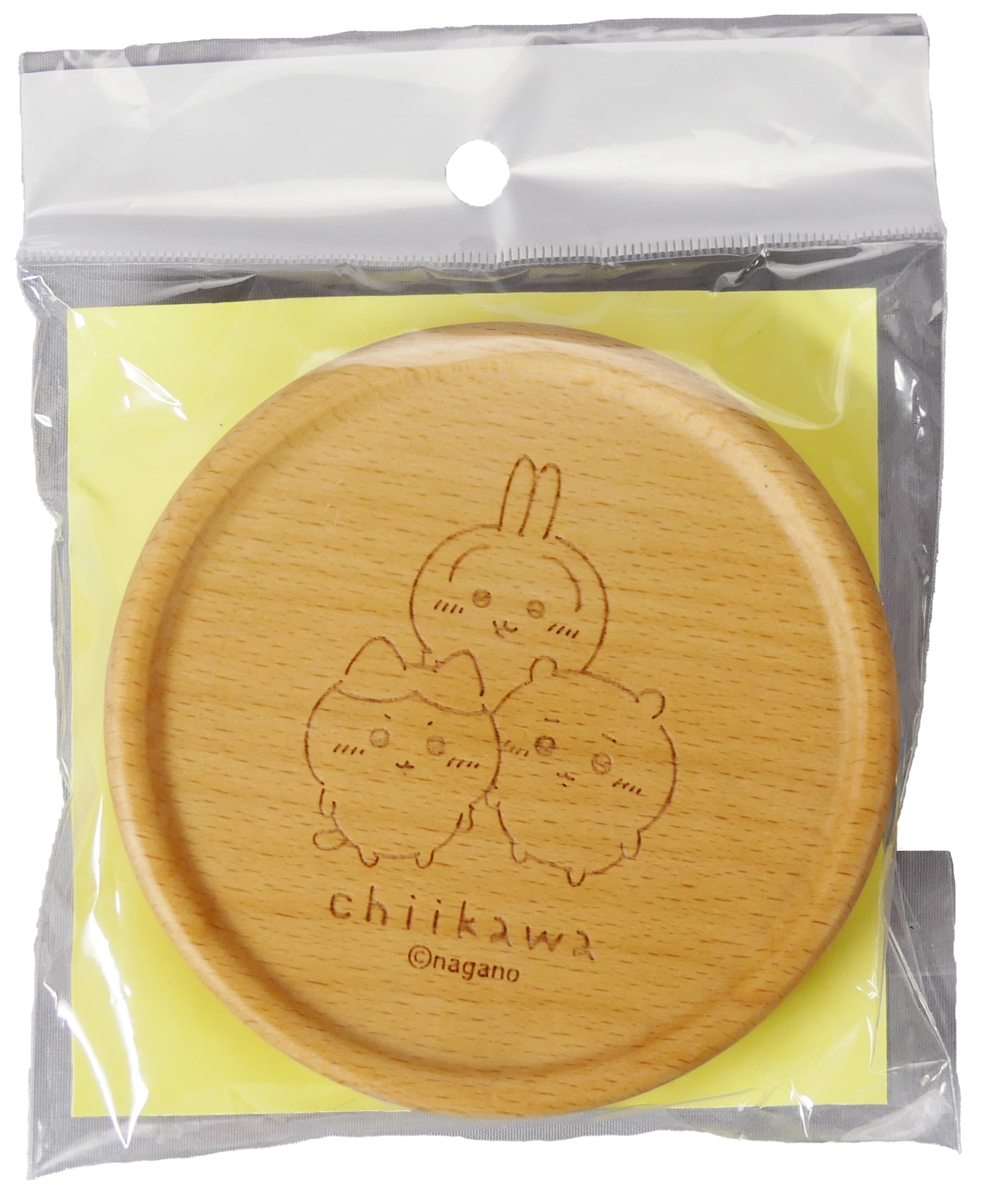 야마카 해피블라썸 치이카와&하치와레&우사기 CKW31-346 9cm 나무 코스터 이미지 2